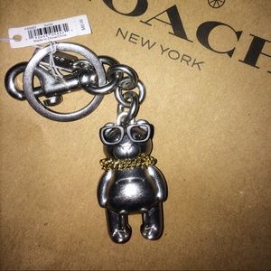 Coach Hip Hop Teddy Bear Keychain